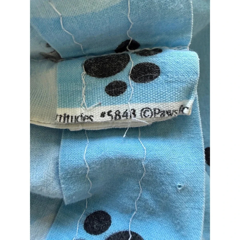Vintage‎ Garfield Standard Pillowcase Blue Flower Heart Paw Print Odie